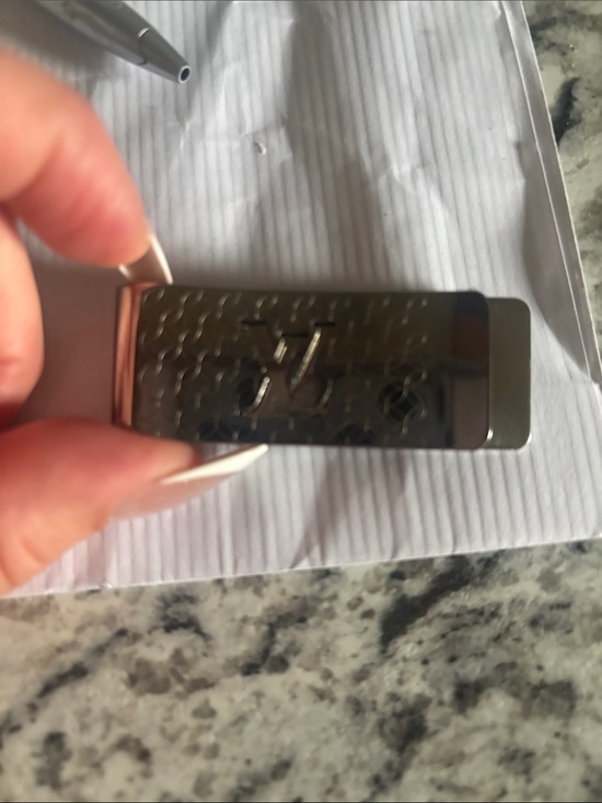Louis Vuitton Other - Louis Vuitton Silver Engraved Monogram Money Clip